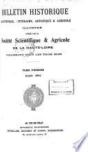 Bulletin historique, scientifique, littéraire, artistique et agricole illustré