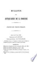 Bulletin historique trimestriel