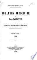 Bulletin judiciaire de l'Algerie