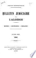 Bulletin judiciaire de l'Algerie