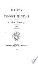 Bulletin mensuel de l'Académie delphinale