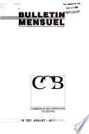 Bulletin mensuel de la Commission des opérations de bourse