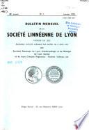 Bulletin mensuel de la Société linnéenne de Lyon