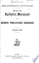 Bulletin mensuel