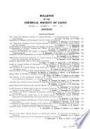 Bulletin of the Chemical Society of Japan