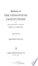 Bulletin of the Geological Institution of the University of Upsala