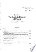 Bulletin of the Geological Society of Finland