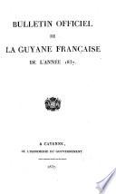 Bulletin officiel de la Guyane française