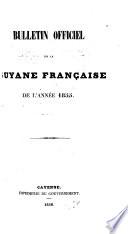 Bulletin officiel de la Guyane française