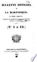 Bulletin officiel de la Martinique