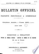 Bulletin officiel de la propriété industrielle et commerciale