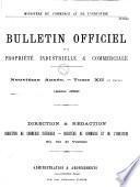 Bulletin officiel de la propriété industrielle et commerciale