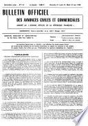 Bulletin officiel des annonces civiles et commerciales