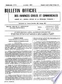 Bulletin officiel des annonces civiles et commerciales