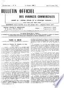 Bulletin officiel des annonces civiles et commerciales