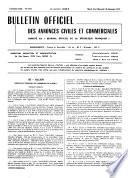 Bulletin officiel des annonces civiles et commerciales