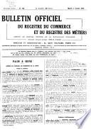 Bulletin officiel des annonces civiles et commerciales