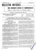 Bulletin officiel des annonces civiles et commerciales