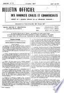 Bulletin officiel des annonces civiles et commerciales
