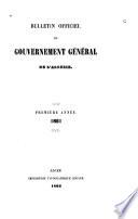 Bulletin officiel du gouvernement général de l'Algérie