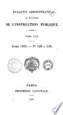 Bulletin officiel du Ministère de l'éducation nationale