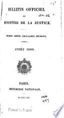 Bulletin officiel du Ministère de la justice
