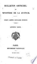 Bulletin officiel du Ministère de la justice