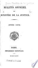 Bulletin officiel du Ministère de la justice