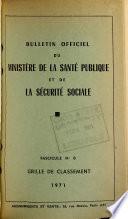 Bulletin Officiel du Ministere de la Sante Publique et de la Securite Sociale