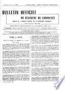 Bulletin Officiel du Registre du Commerce