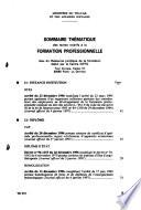 Bulletin officiel du travail, de l'emploi et de la formation professionnelle