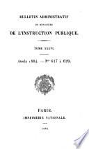 Bulletin officiel