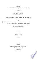 Bulletin philologique et historique