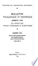 Bulletin philologique et historique