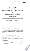 Bulletin philologique et historique (jusqu'à 1610) du comité des travaux historiques et scientifiques