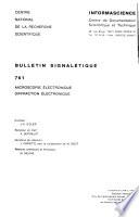 Bulletin signalétique 761