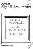 Bulletin signalétique 890: Industries mécaniques bâtiment. Travaux publics transports
