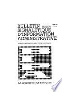 Bulletin signalétique d'information administrative