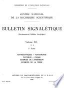 Bulletin signalétique