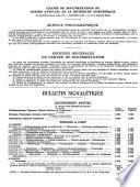 Bulletin signalétique