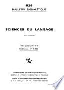 Bulletin signalètique