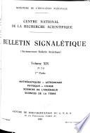 Bulletin signalétique