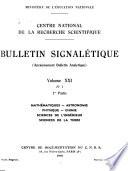 Bulletin signalétique