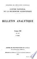 Bulletin signalétique