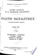Bulletin signalétique