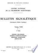 Bulletin signalétique