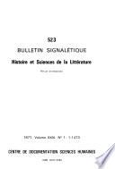 Bulletin signalétique