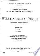Bulletin signalétique