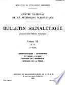 Bulletin signalétique