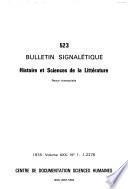Bulletin signalétique